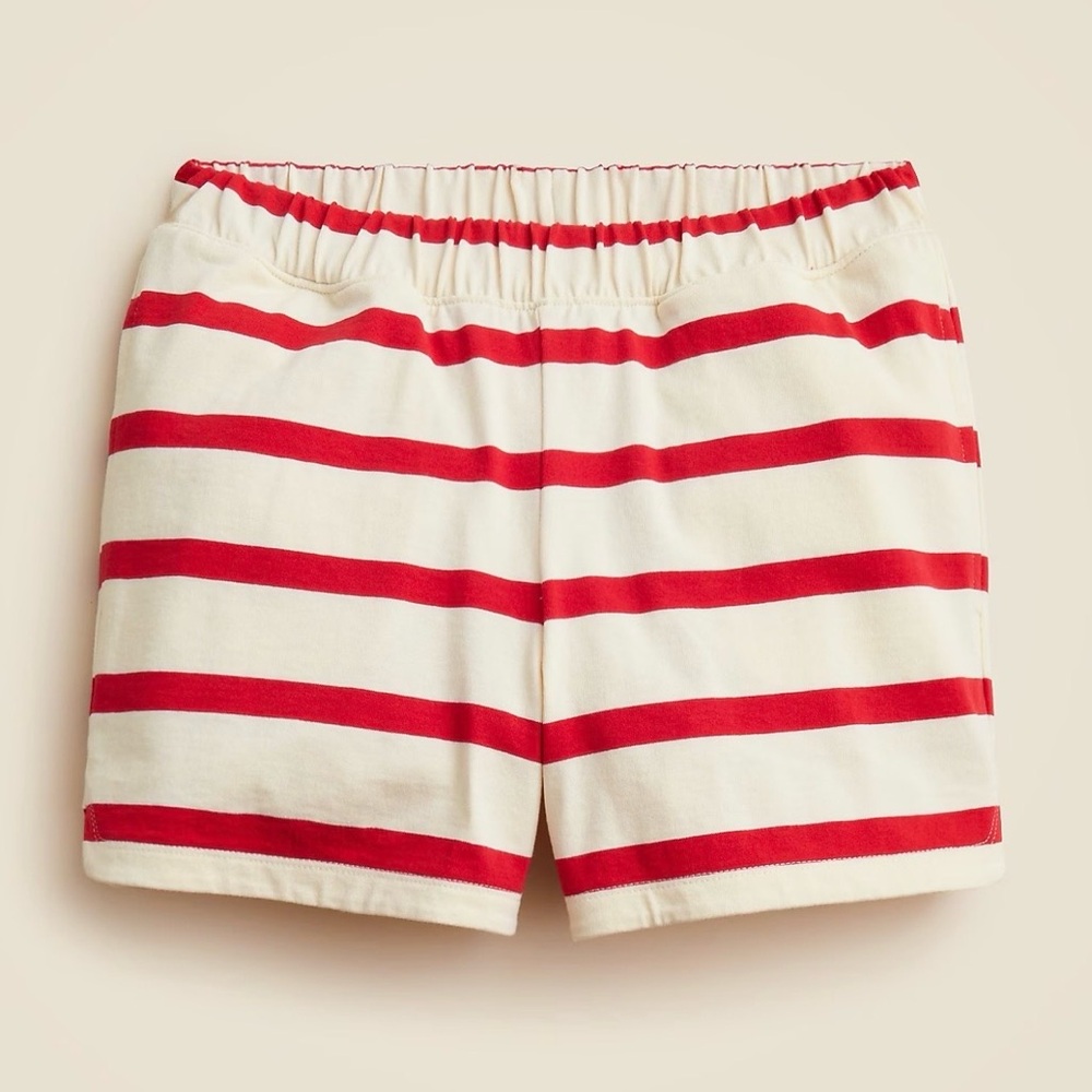 J Crew New mariner jersey short in stripe